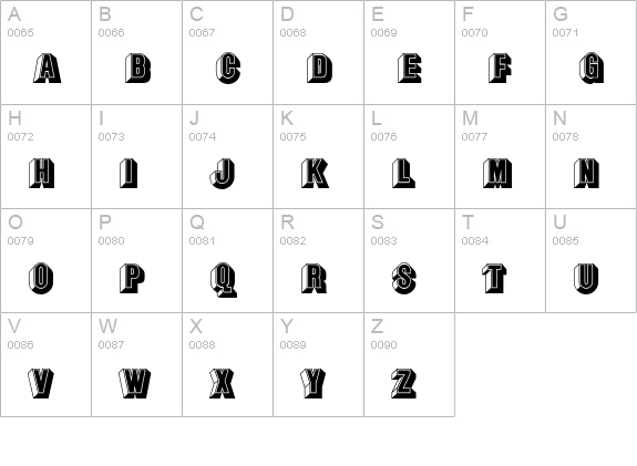 Buxom D uppercase A-Z preview