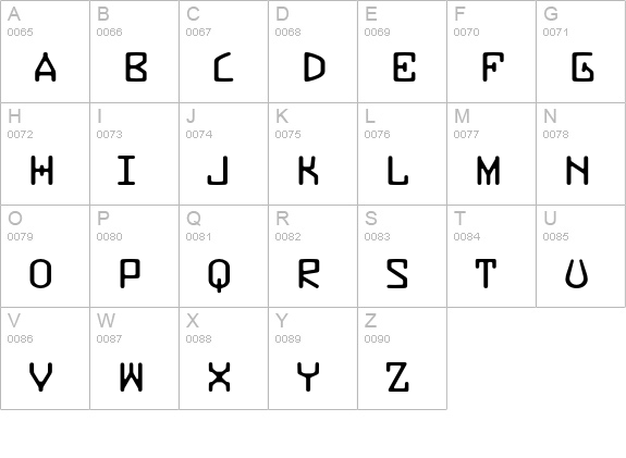 Buzzer Three Std uppercase A-Z preview