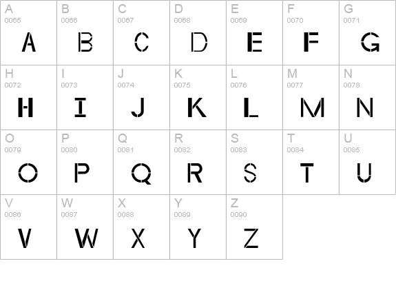 Byzantine Empire uppercase A-Z preview