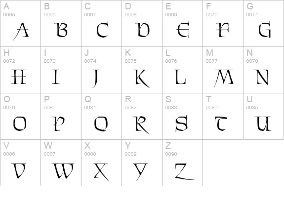 C720-Deco-Regular uppercase A-Z preview