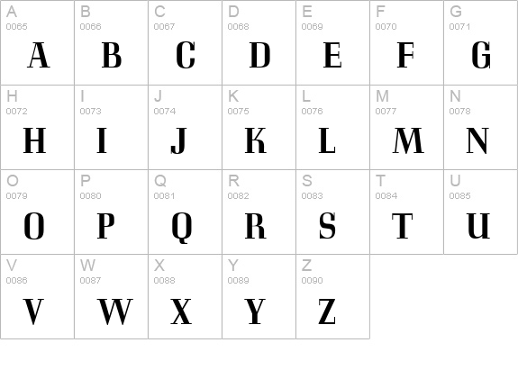 C794-Roman-Bold uppercase A-Z preview
