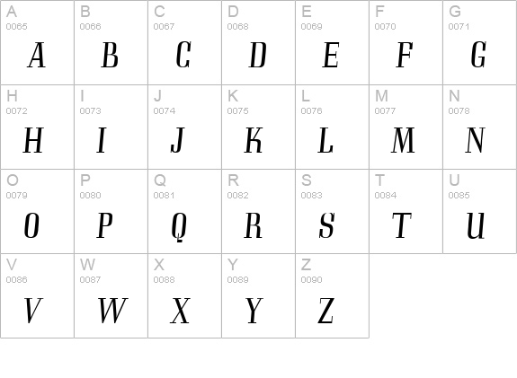 C794-Roman-Italic uppercase A-Z preview