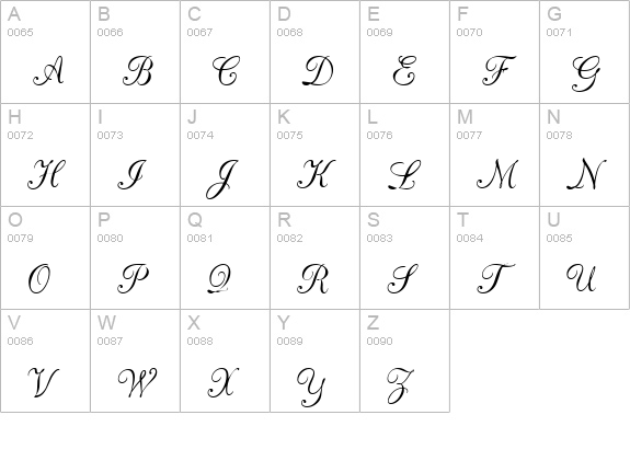 CAC Champagne uppercase A-Z preview