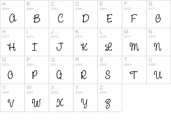 CAC Pinafore uppercase A-Z preview