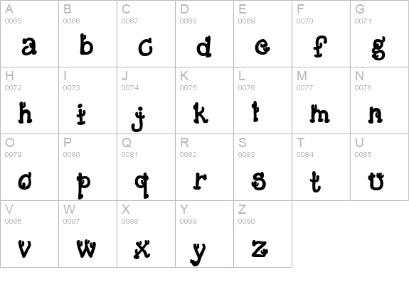 Cactus Sandwich Fill FM uppercase A-Z preview