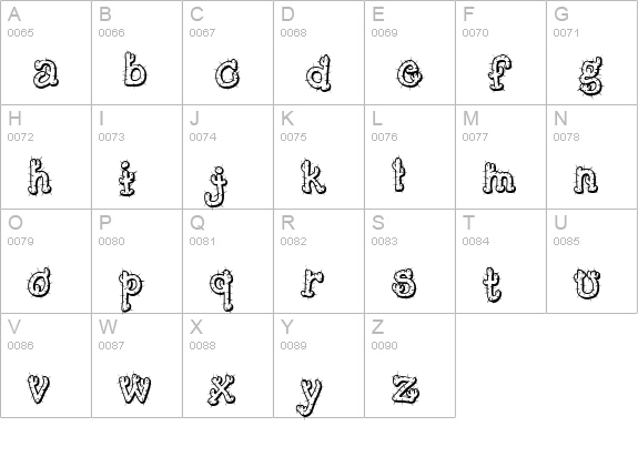 Cactus Sandwich FM uppercase A-Z preview