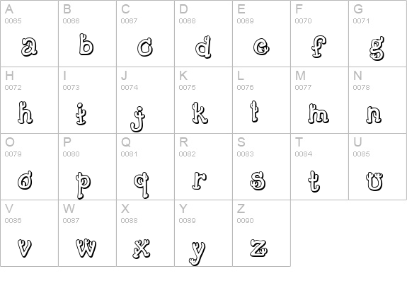 Cactus Sandwich Plain FM uppercase A-Z preview