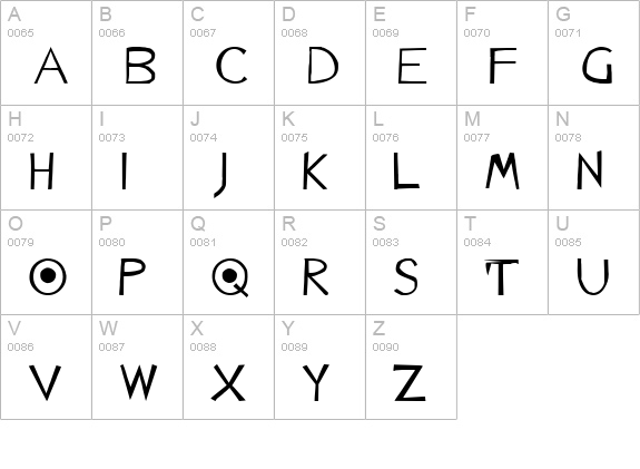 Caduceus uppercase A-Z preview