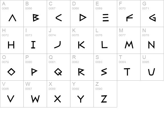 CaesarBrute BTN Bold uppercase A-Z preview