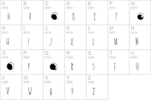 CafeNoirFill uppercase A-Z preview