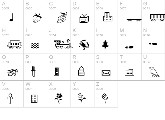 Cairo Medium uppercase A-Z preview