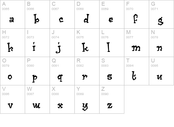 Cajun Boogie uppercase A-Z preview