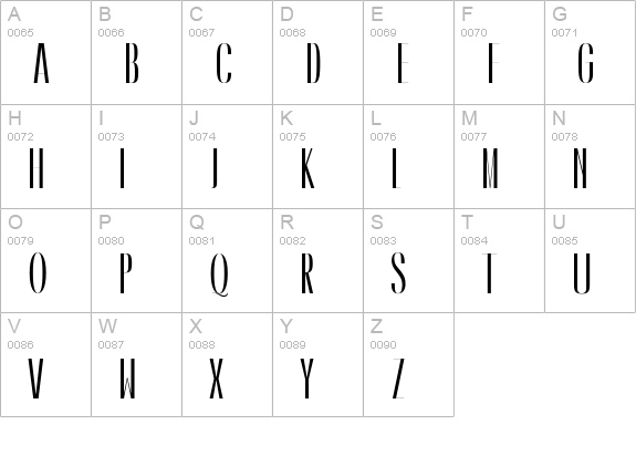 Caledo Bold uppercase A-Z preview