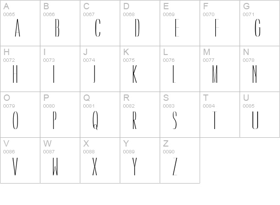 Caledo Light uppercase A-Z preview
