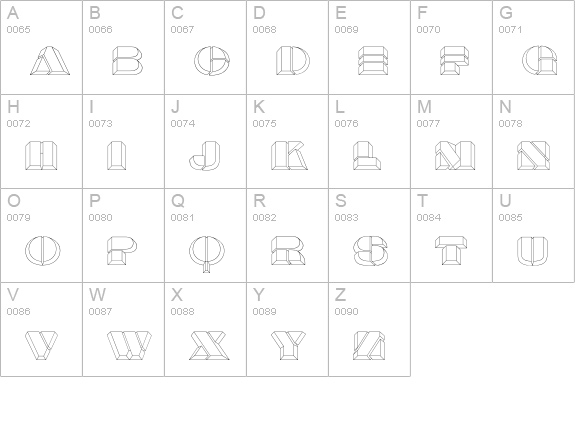 Calendar uppercase A-Z preview