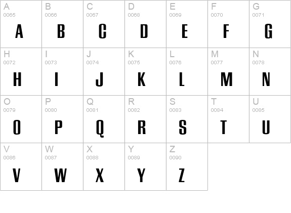 CaliforniaGrotesk-Bold uppercase A-Z preview