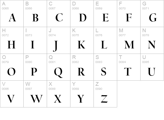 CalifornianDisplay-Bold uppercase A-Z preview
