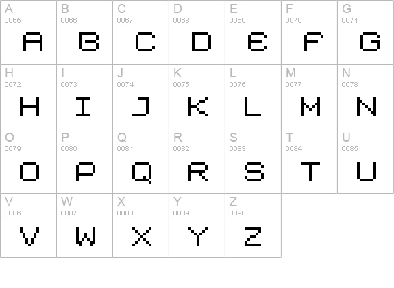 Caliper ExtraWide uppercase A-Z preview