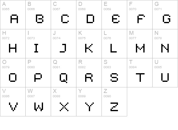 Caliper Wide uppercase A-Z preview