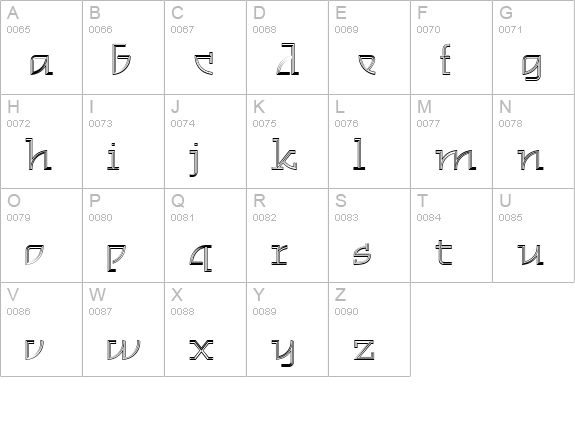 CambridgePinstripeNF uppercase A-Z preview