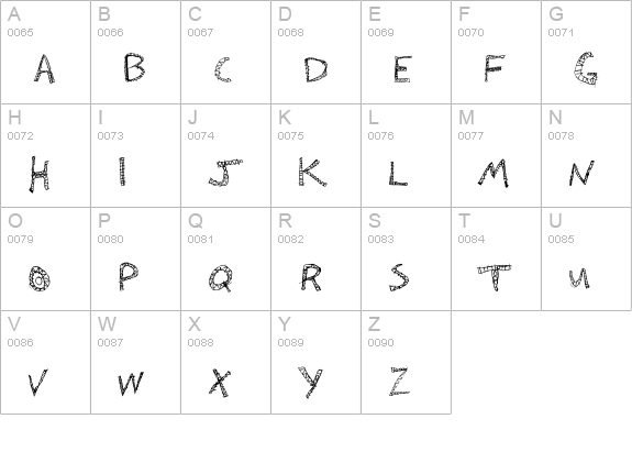 Camden Regular uppercase A-Z preview
