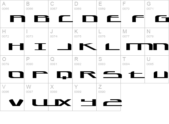 Cancer uppercase A-Z preview