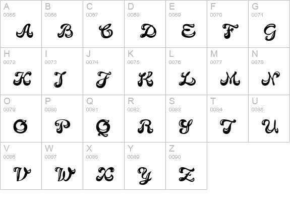 Candy Bold uppercase A-Z preview