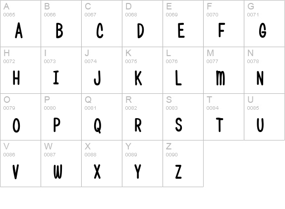 Candy Round BTN Cond Bold uppercase A-Z preview