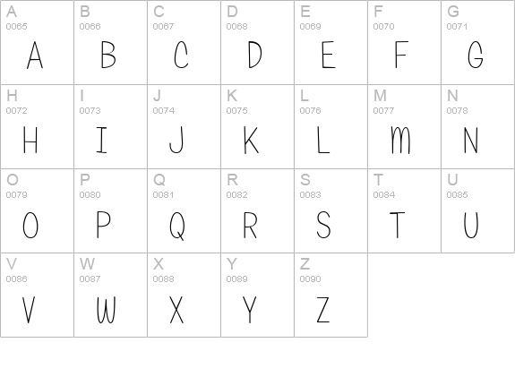 Candy Round BTN Lt uppercase A-Z preview