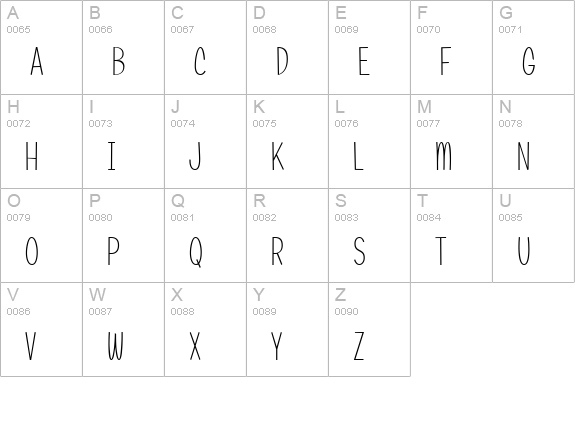 Candy Square BTN Cond Lt uppercase A-Z preview
