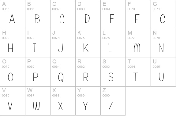 Candy Square BTN Lt uppercase A-Z preview