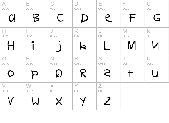 Canopus uppercase A-Z preview