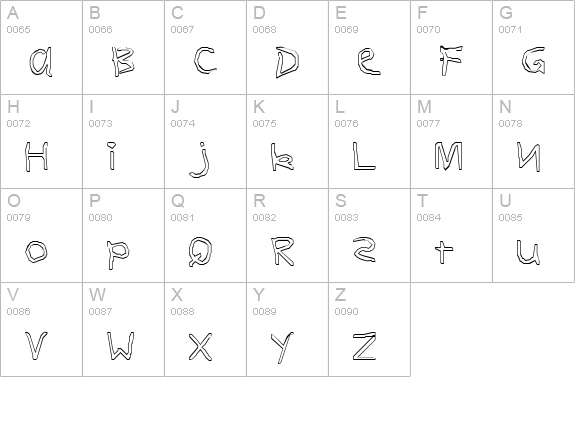 CanopusOpen uppercase A-Z preview