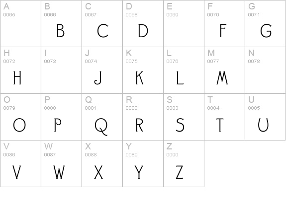 CanterburyOldStyleBold uppercase A-Z preview