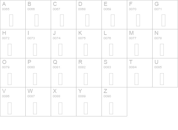 Canyou uppercase A-Z preview