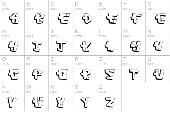 CAPconstruct uppercase A-Z preview