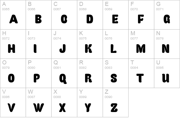 Caprica Sans Personal Use uppercase A-Z preview