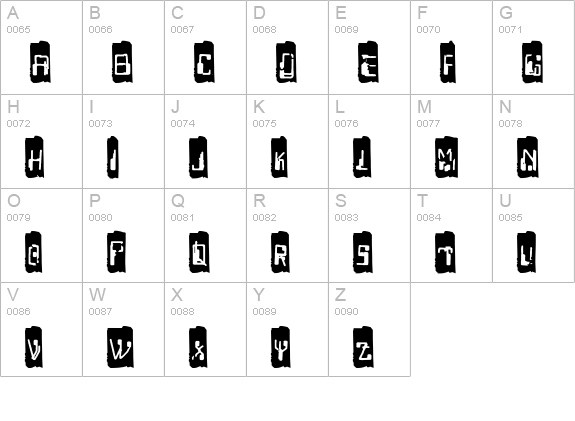 Capricorn38Cameo uppercase A-Z preview