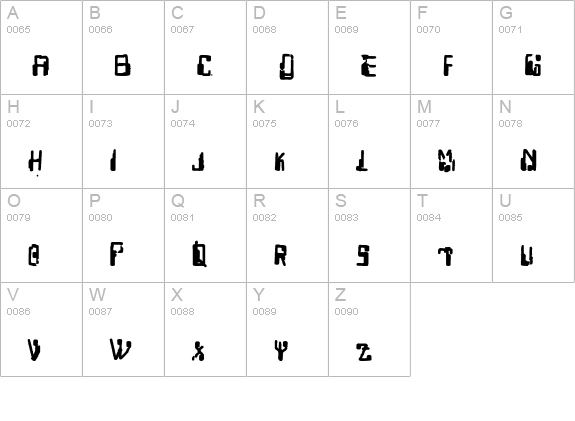 Capricorn38Explo uppercase A-Z preview