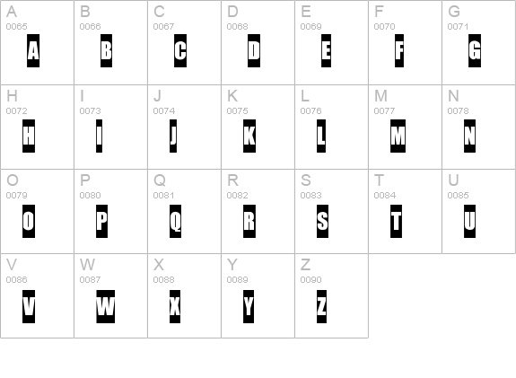 Capsle Bold uppercase A-Z preview