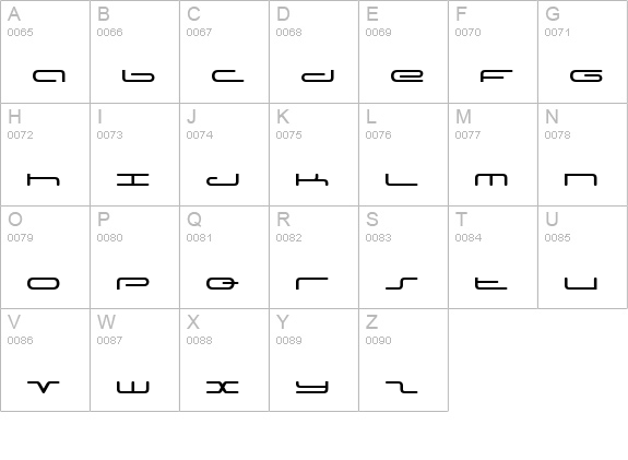 Captain Podd uppercase A-Z preview