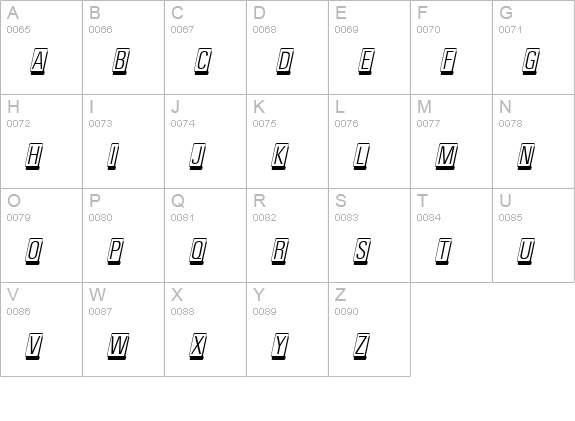 CardCamio MN uppercase A-Z preview