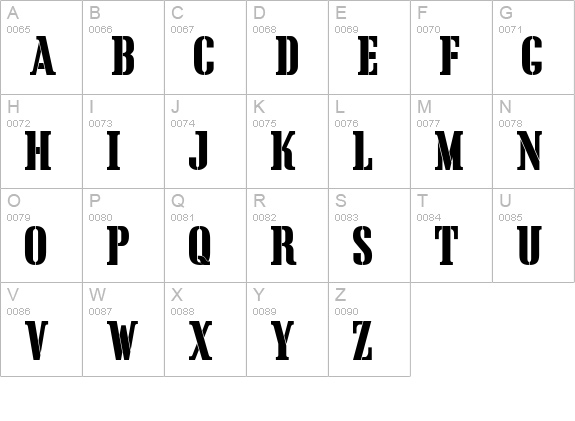CargoCrate uppercase A-Z preview