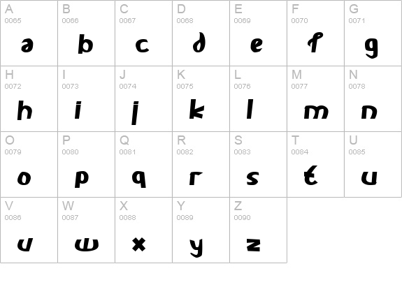 Carlie Bold uppercase A-Z preview