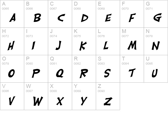 Carlisle Italic uppercase A-Z preview