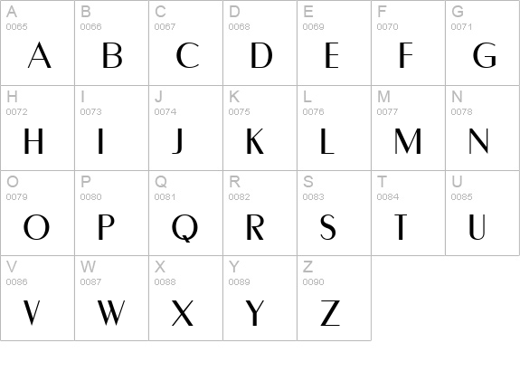 Carnati SSi uppercase A-Z preview