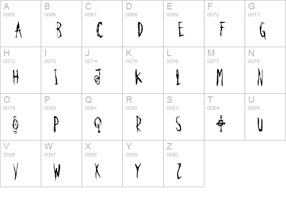 Carnival uppercase A-Z preview