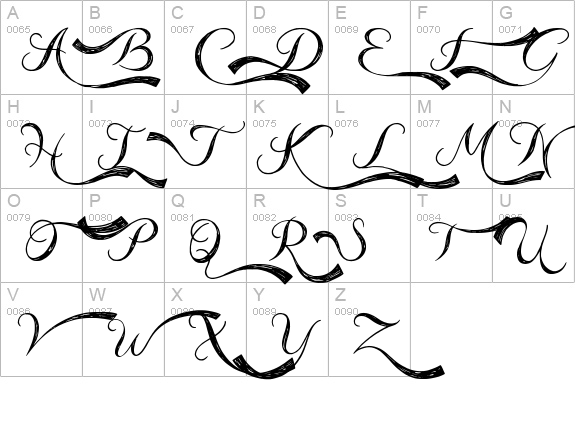 Carnival Day uppercase A-Z preview