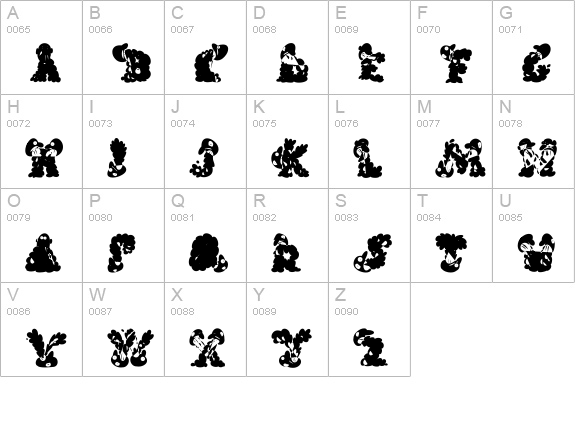 Carols Regular uppercase A-Z preview