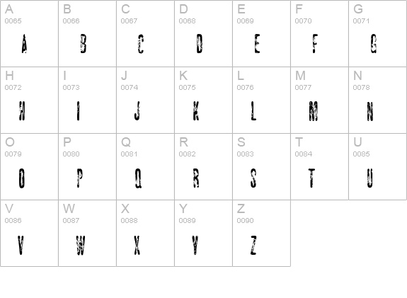 CarpediemEF-Regular uppercase A-Z preview
